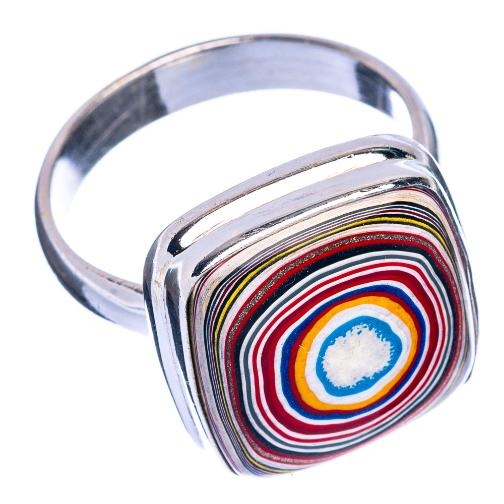 Fordite Ring Size 7.5 (925 Sterling Silver) R144405