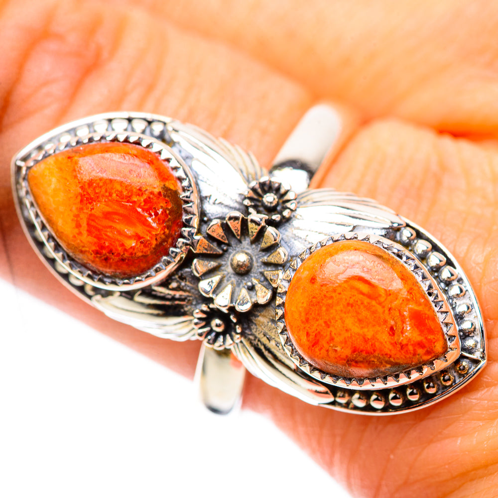 Sponge Coral Ring Size 9 (925 Sterling Silver) RING139019
