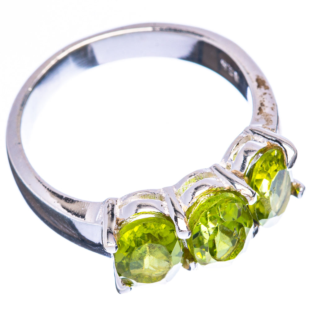 Peridot Dainty Ring Size 6.5 (925 Sterling Silver) R5187