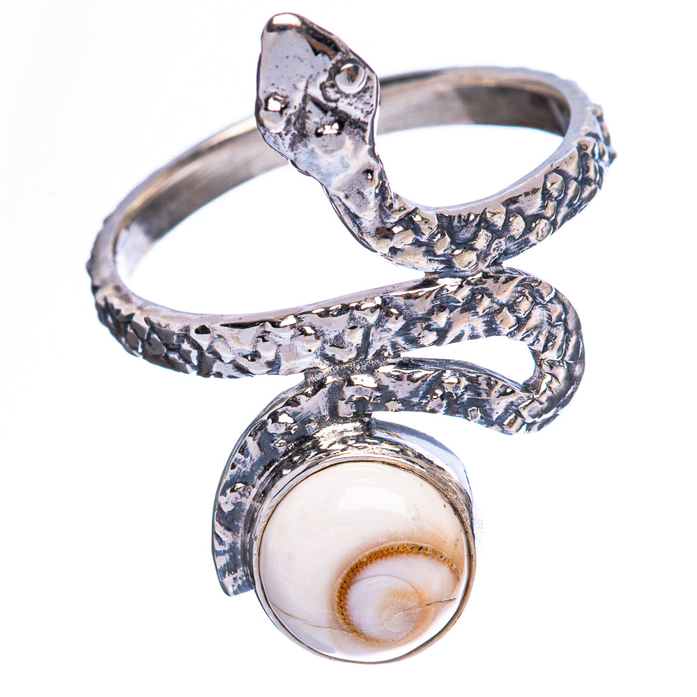 Value Shiva Eye Snake Ring Size 8 (925 Sterling Silver) R3187
