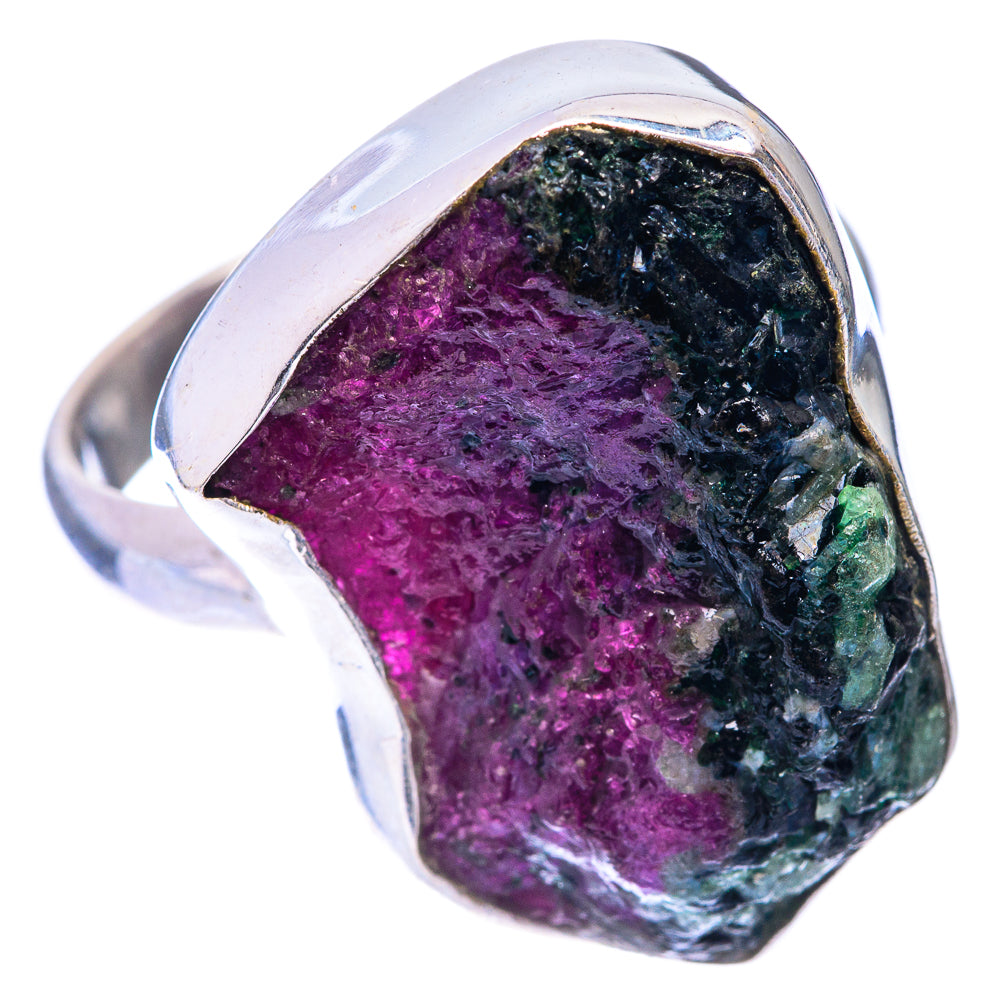 Large Rough Ruby Zoisite Ring Size 10.75 (925 Sterling Silver) R140832