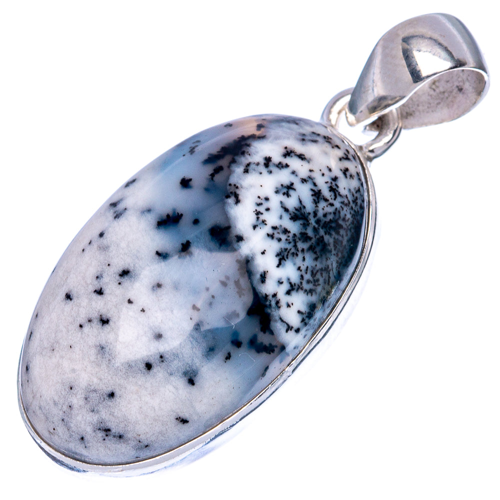 Dendritic Opal Pendant 1 3/8" (925 Sterling Silver) P42182