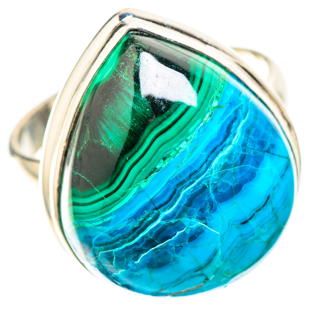 Malachite In Chrysocolla Ring Size 9.5 (925 Sterling Silver) RING138795