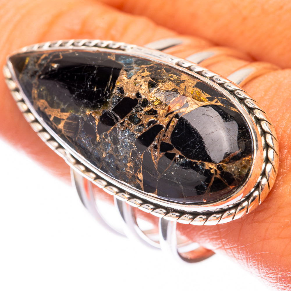Large Mohave Black Onyx 925 Sterling Silver Ring Size 10.25 (925 Sterling Silver) RING140466