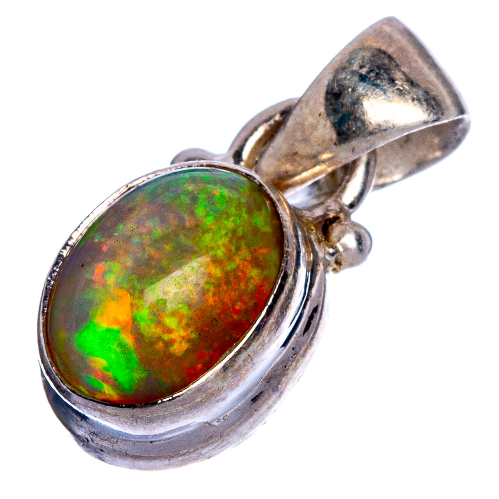 Rare Ethiopian Opal Pendant 3/4" (925 Sterling Silver) P40667