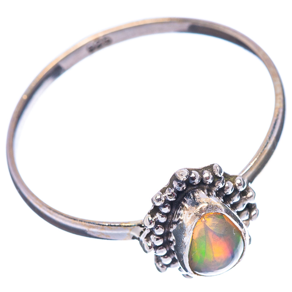 Ethiopian Opal Ring Size 9 (.925 Sterling Silver)