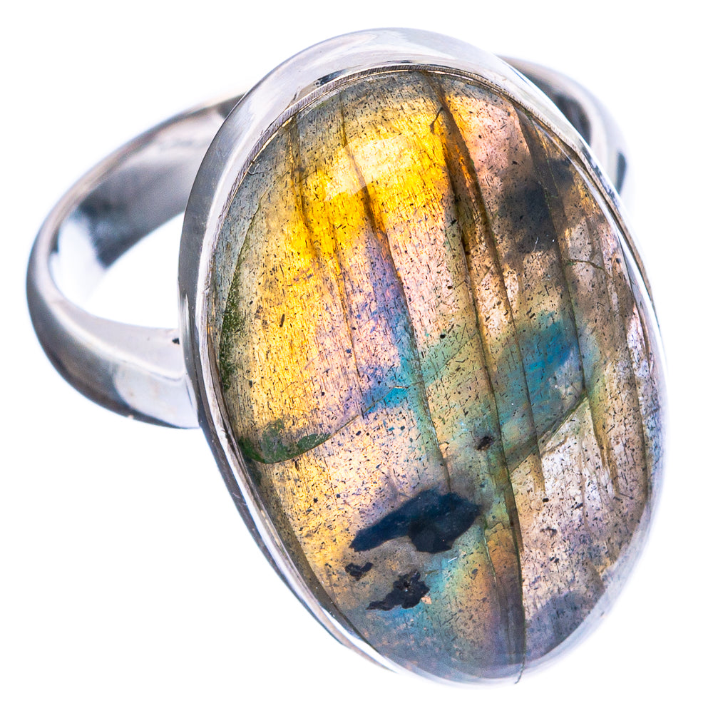 Labradorite Ring Size 6.75 (925 Sterling Silver) R4702