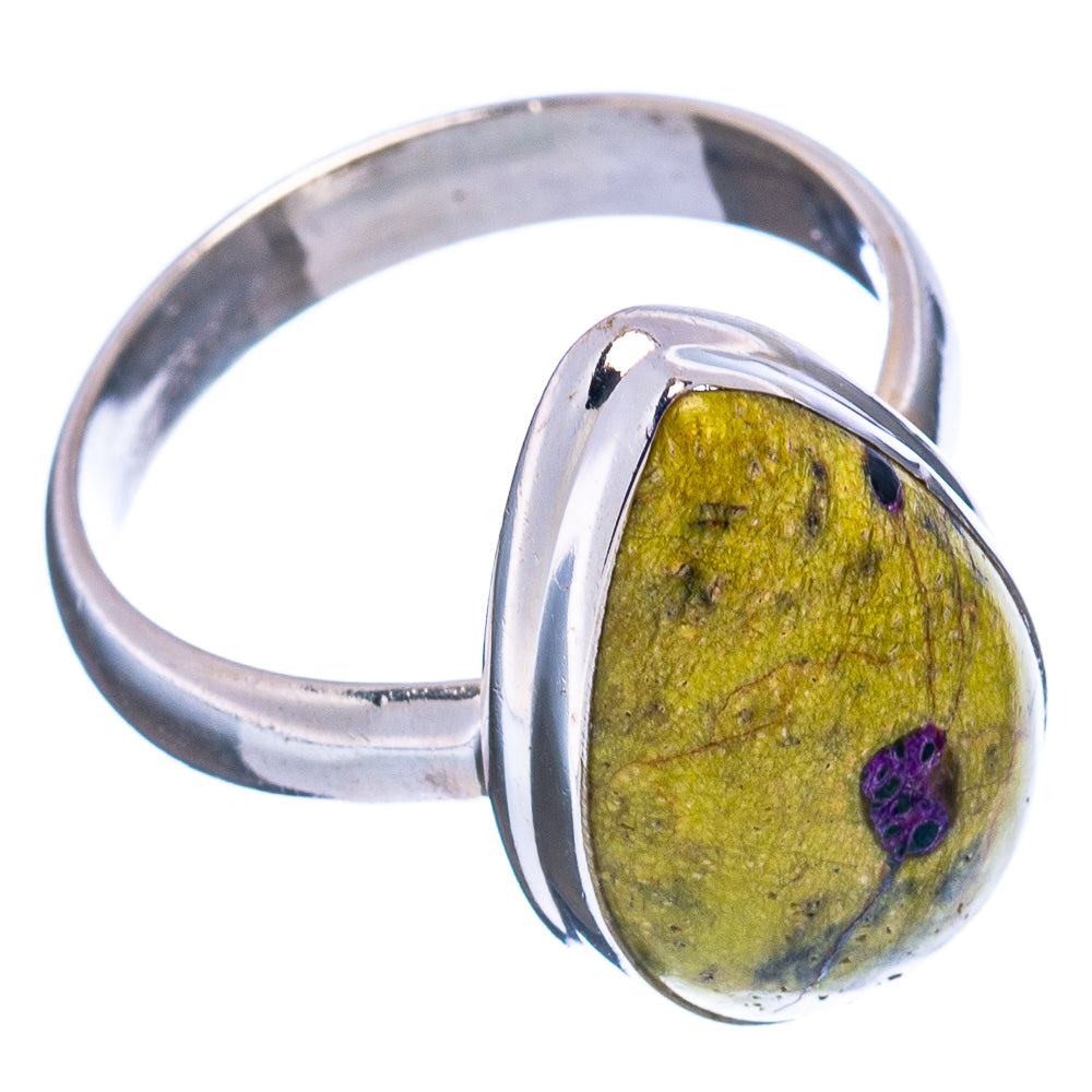 Atlantisite Ring Size 8 (.925 Sterling Silver)