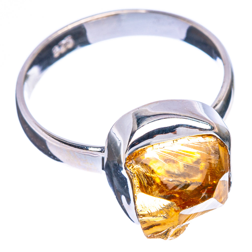 Raw Citrine Ring Size 8 (925 Sterling Silver) R146788