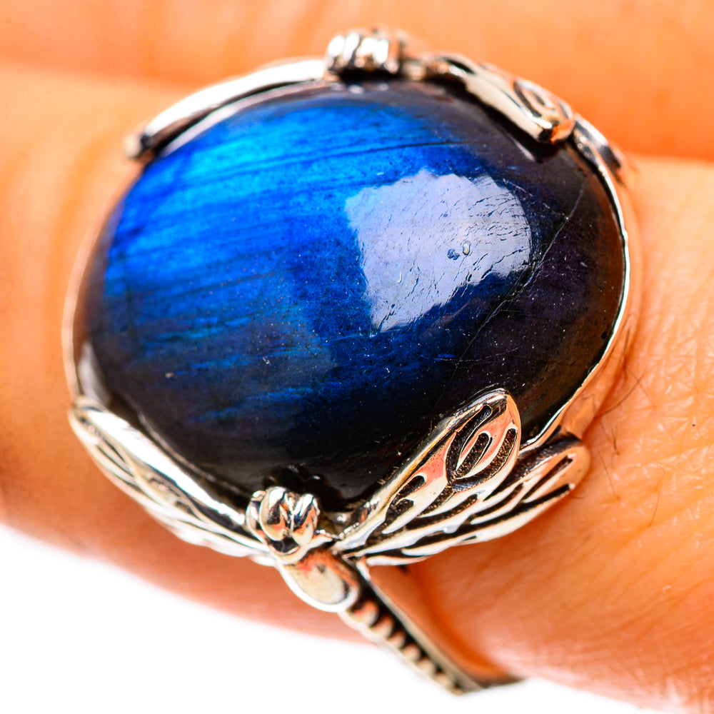 Labradorite 925 Sterling Silver Ring Size 7.75 (925 Sterling Silver) RING139553