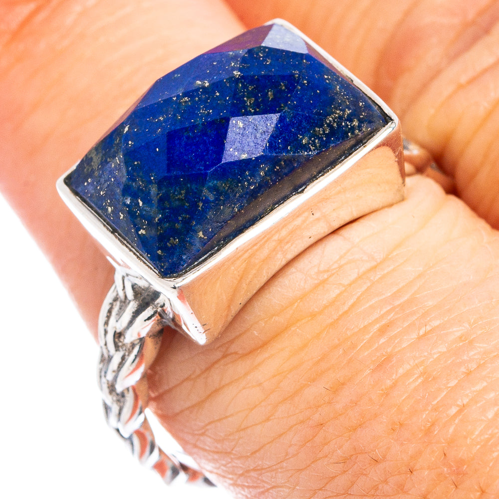 Lapis Lazuli Ring Size 8.75 (.925 Sterling Silver)