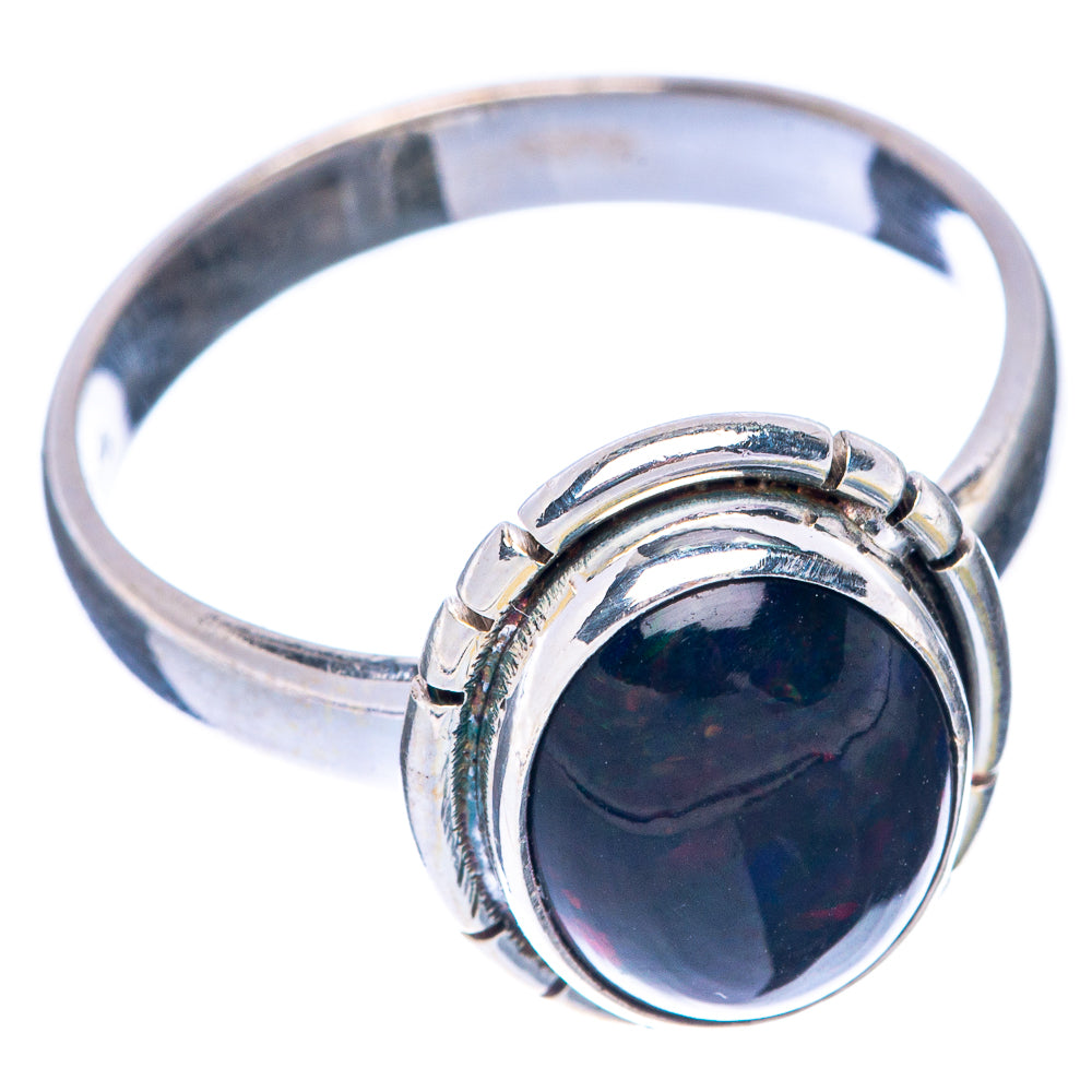 Black Opal Ring Size 8.75 (925 Sterling Silver) R144857