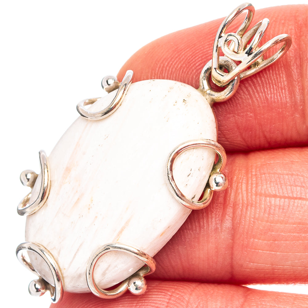 Scolecite Pendant 1 5/8" (.925 Sterling Silver)