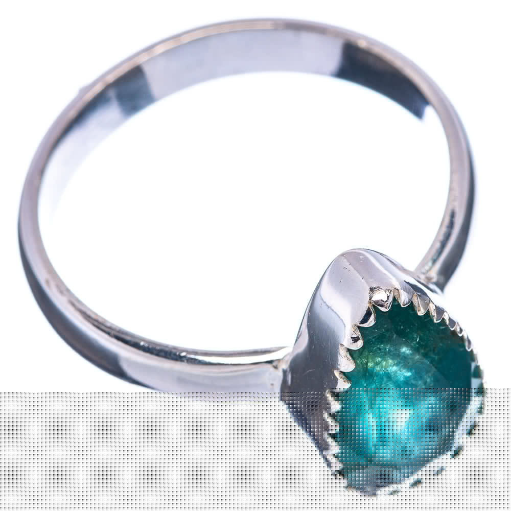 Rare Premium Faceted Zambian Emerald Ring Size 8 (.925 Sterling Silver)