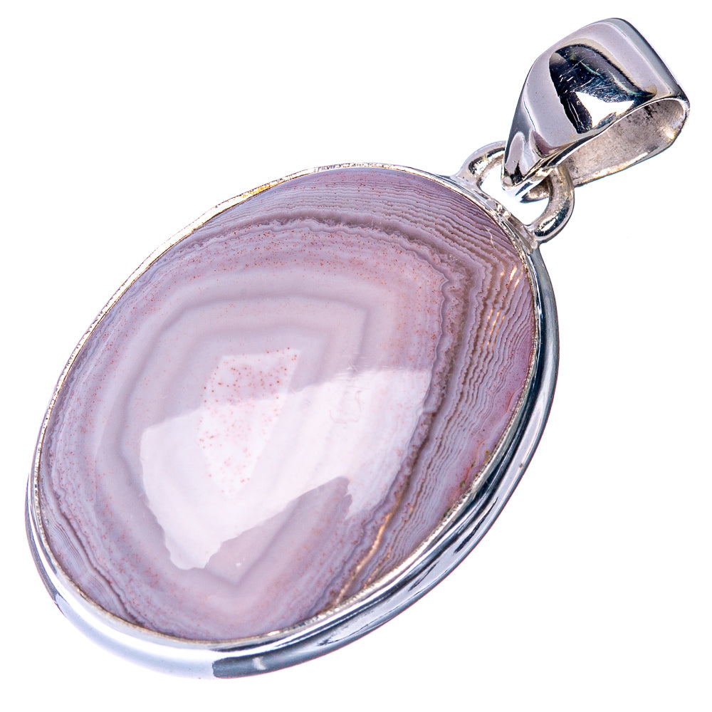 Botswana Agate Pendant 1 3/8" (925 Sterling Silver) P40881