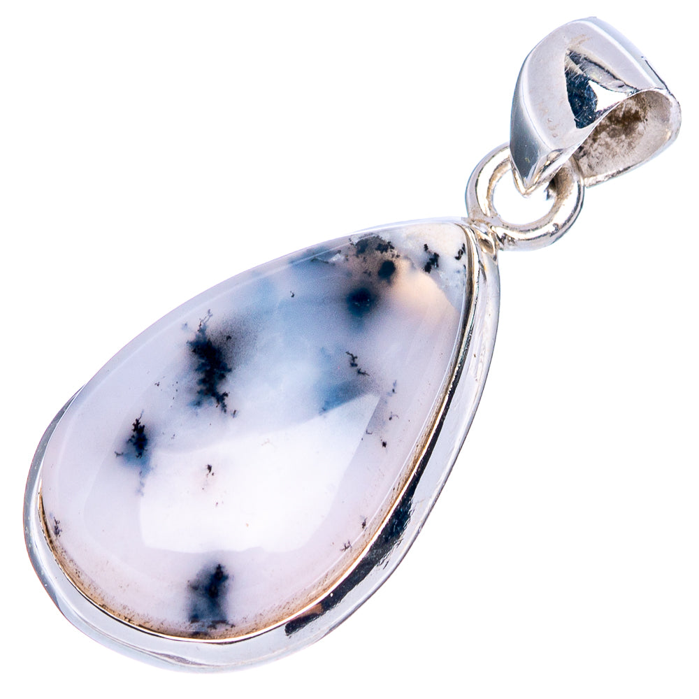 Dendritic Opal Pendant 1 1/4" (925 Sterling Silver) P43399
