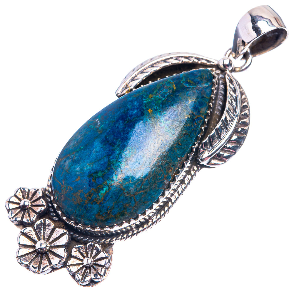 Azurite Pendant 2 1/8" (925 Sterling Silver) P38917