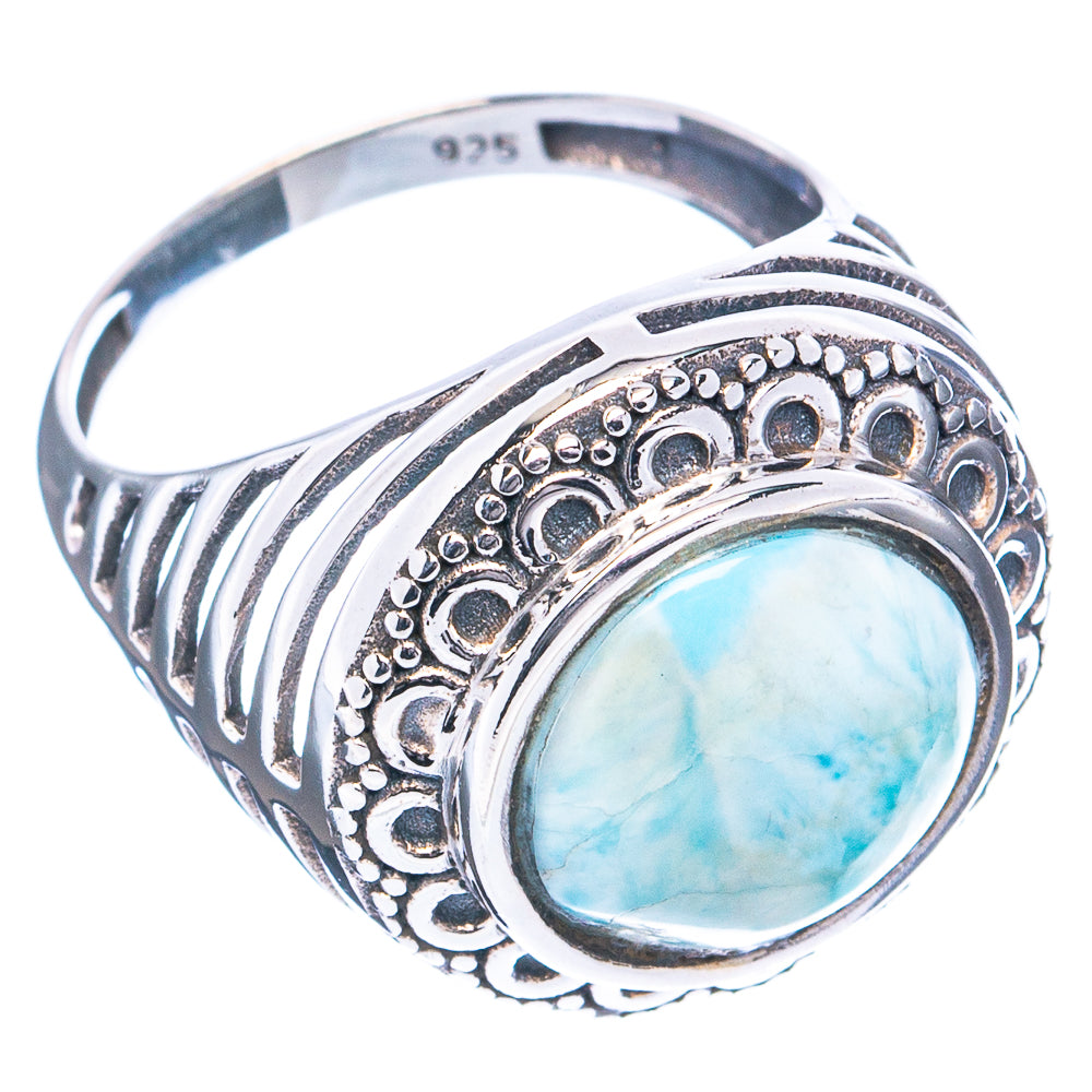 Rare Larimar Ring Size 7 (.925 Sterling Silver)
