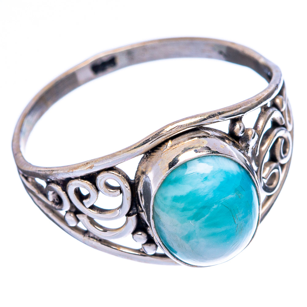 Larimar Ring Size 8.75 (925 Sterling Silver) R146256