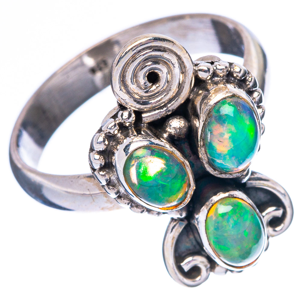 Rare Ethiopian Opal Ring Size 7.75 (925 Sterling Silver) R4416