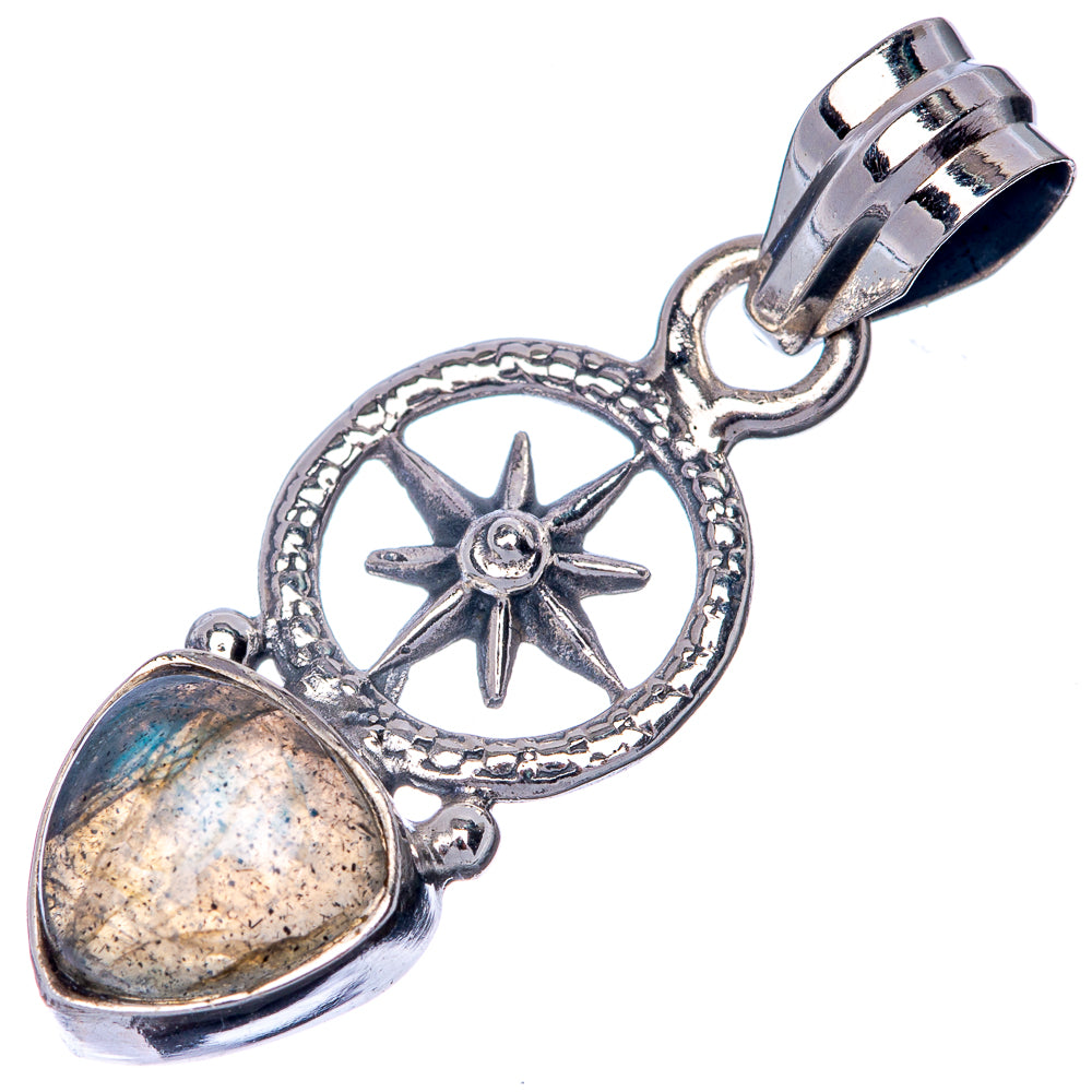 Labradorite Dainty Pendant 1 1/4" (925 Sterling Silver) P39891