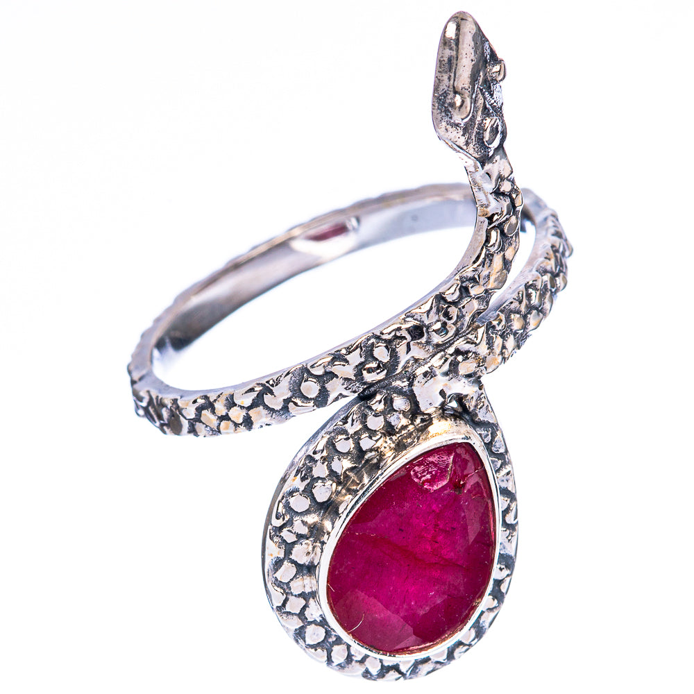 Value Red Sillimanite Ring Size 7.75 (925 Sterling Silver) R3334