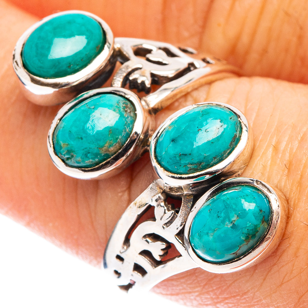 Mohave Turquoise Ring Size 8 (.925 Sterling Silver)
