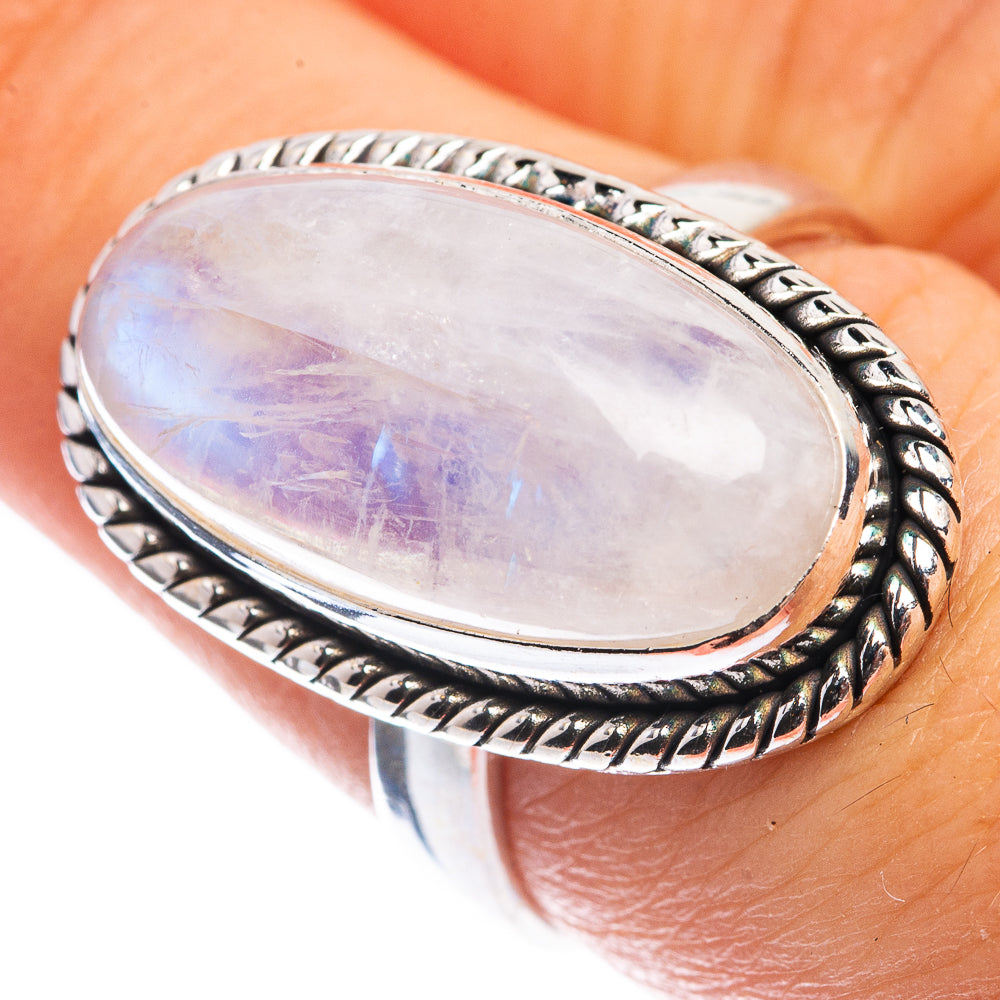 Rainbow Moonstone Ring Size 7 (925 Sterling Silver) RING143298