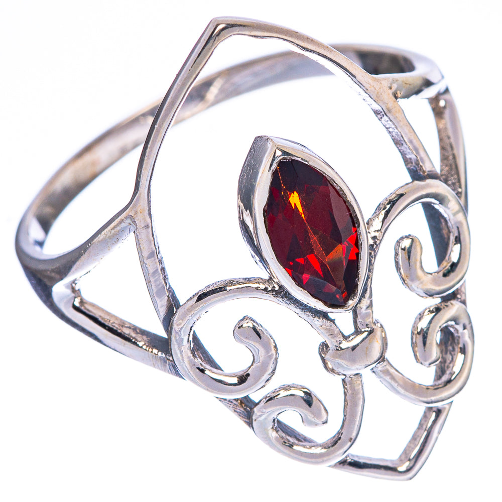 Garnet Ring Size 10 (925 Sterling Silver) R1397