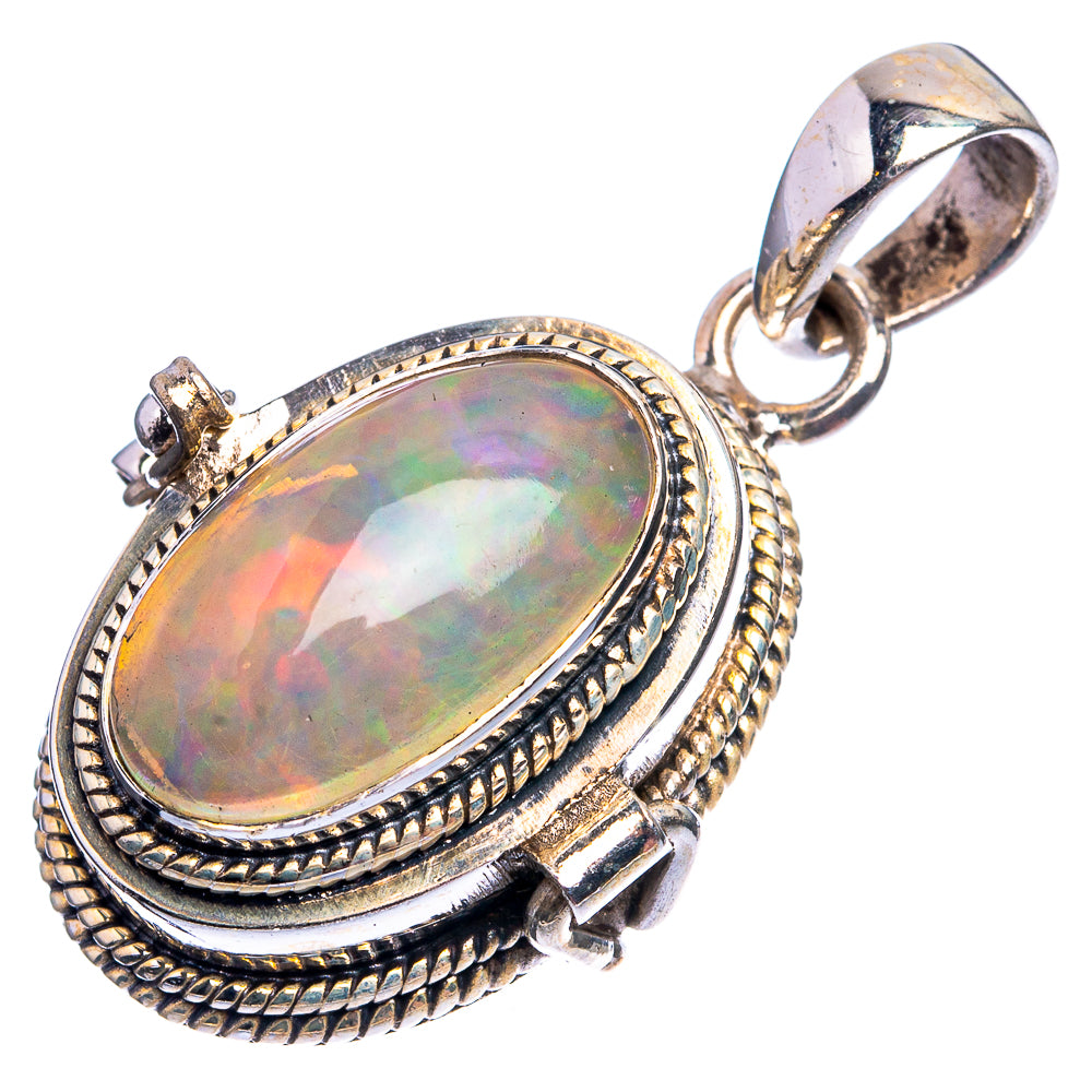 Poison Ethiopian Opal Pendant 1 3/8" (925 Sterling Silver) P38942