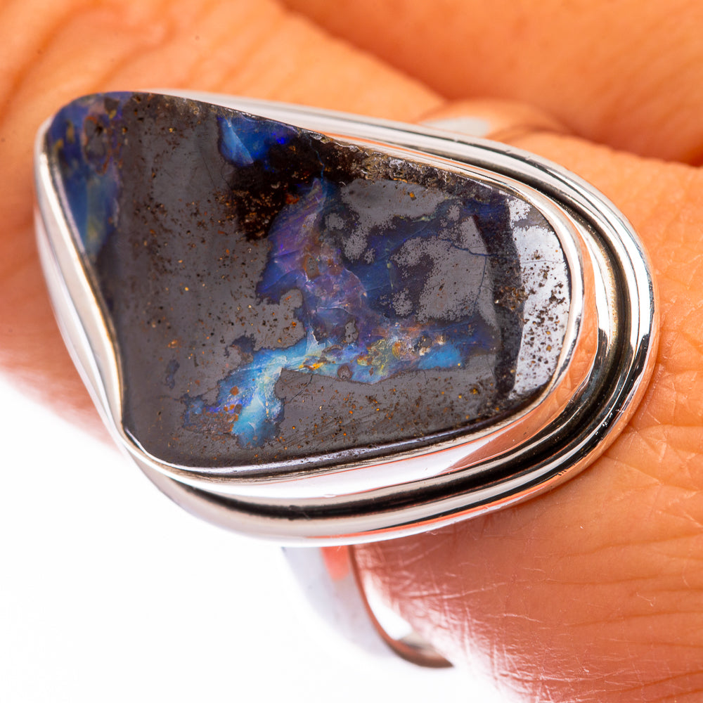 Large Boulder Opal Ring Size 11.25 (925 Sterling Silver) R140777