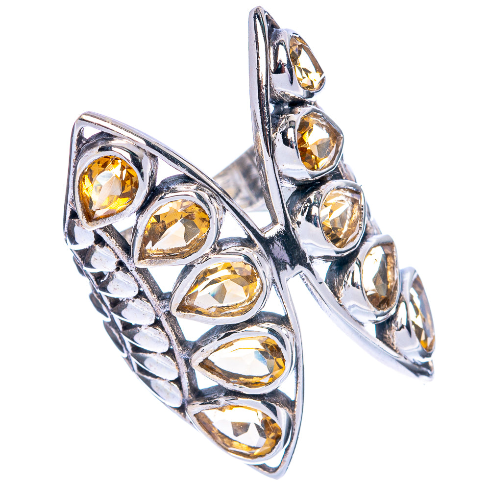 Large Faceted Citrine Ring Size 6.25 (925 Sterling Silver) R144522