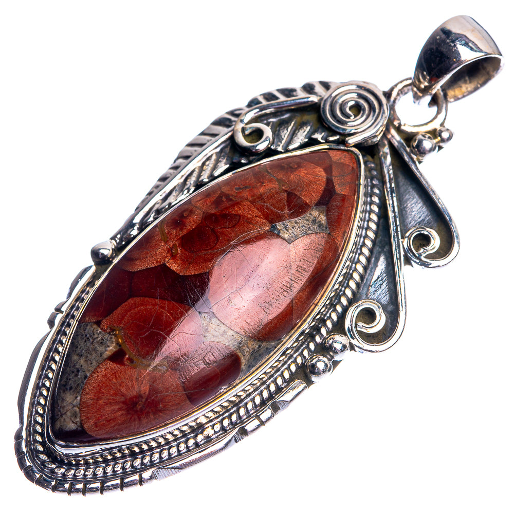 Poppy Jasper Pendant 2 1/8" (925 Sterling Silver) P39115