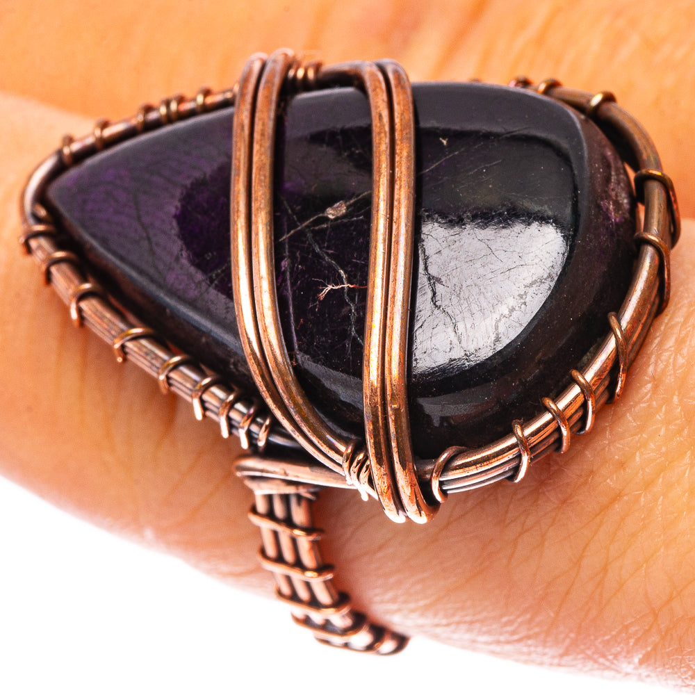 Jet Ring Size 6.75 (Oxidized Copper)