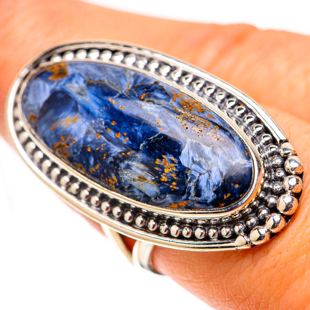 Large Pietersite Ring Size 7.5 (925 Sterling Silver) RING138583