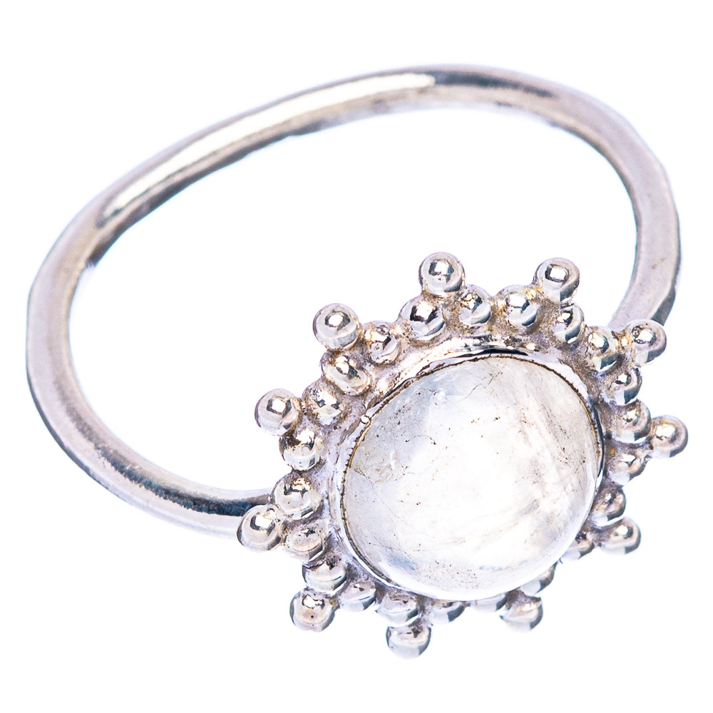 Rainbow Moonstone Dainty Ring Size 5 (925 Sterling Silver) R146884