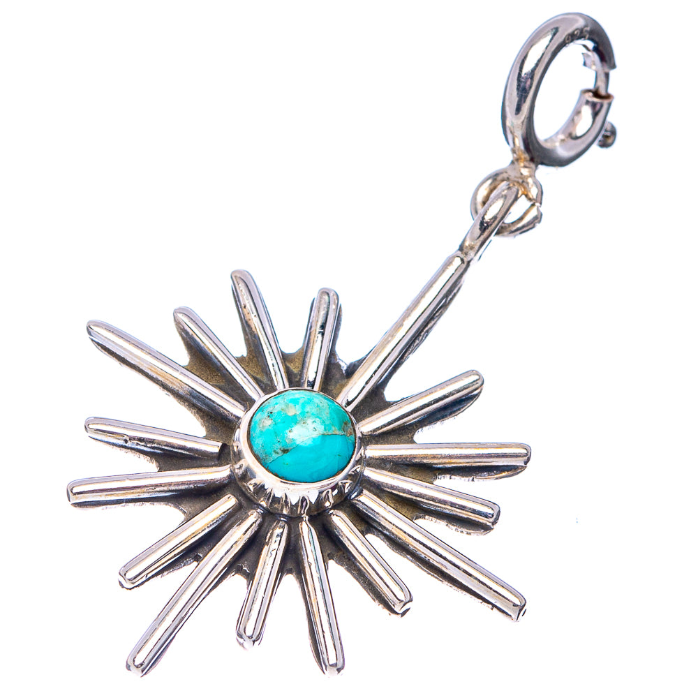 Mohave Turquoise Pendant 1 5/8" (.925 Sterling Silver)