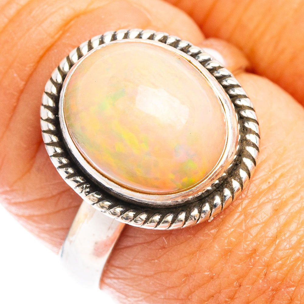 Rare AAA Ethiopian Opal Ring Size 8.5 (.925 Sterling Silver)