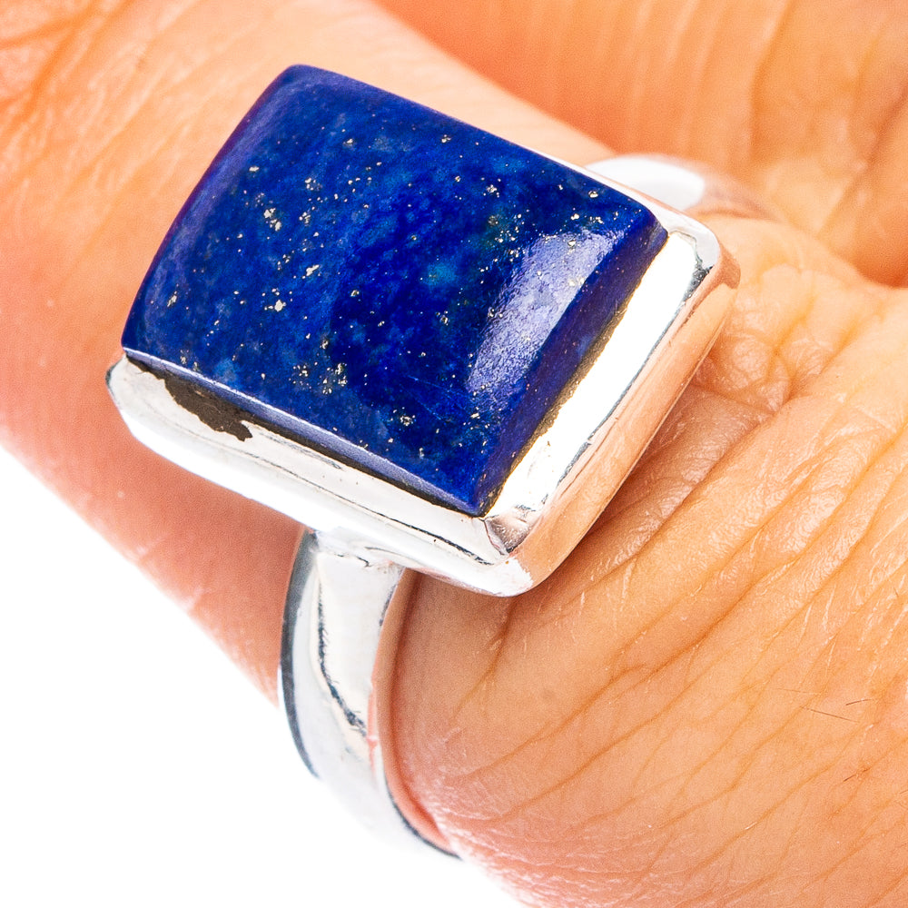 Dainty Lapis Lazuli Ring Size 6.75 (925 Sterling Silver) R8614