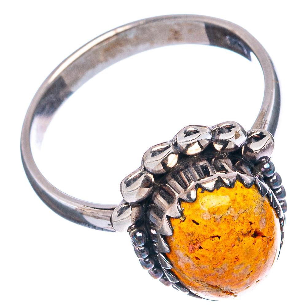 Bumblebee Jasper Ring Size 8 (.925 Sterling Silver)