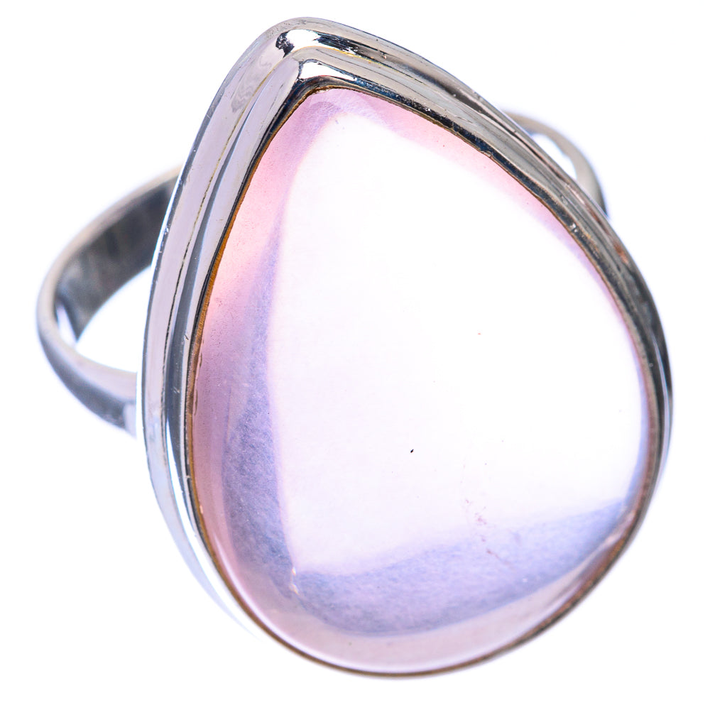Large Rose Quartz Ring Size 10 (925 Sterling Silver) R141389