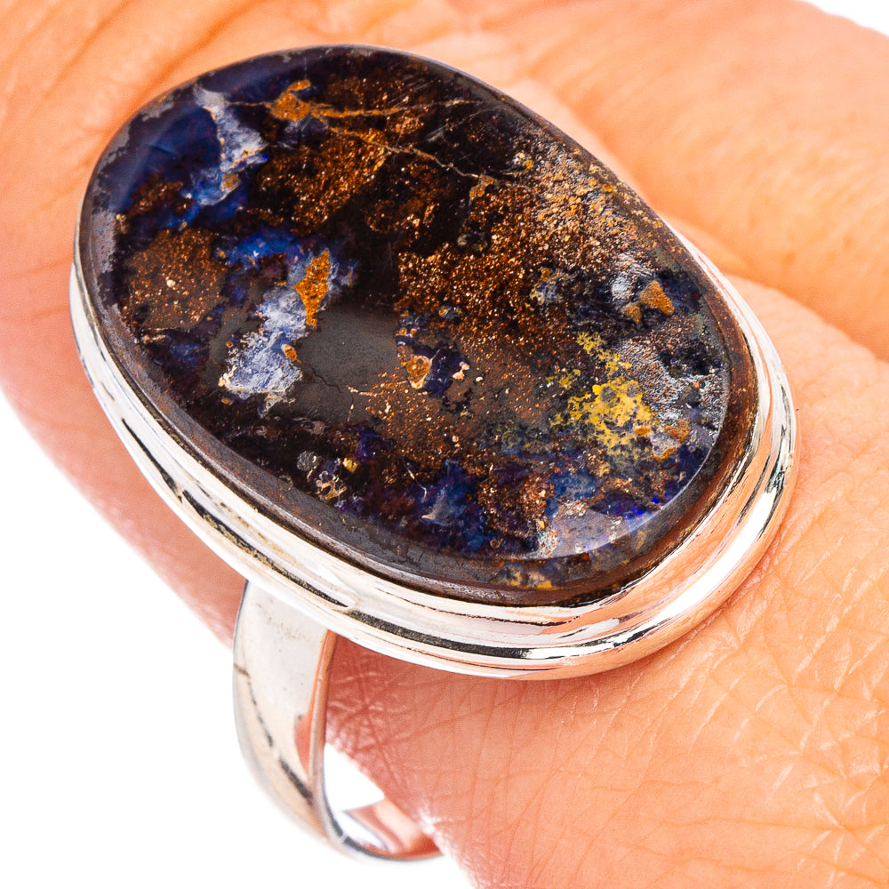 Rare Boulder Opal Ring Size 10.5 (.925 Sterling Silver)