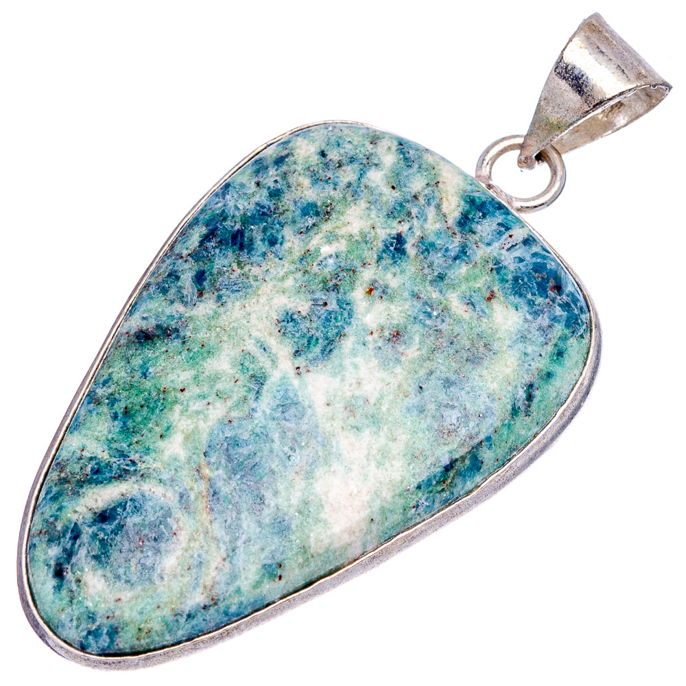 Ruby In Kyanite Pendant 1 7/8" (Silver Plated)