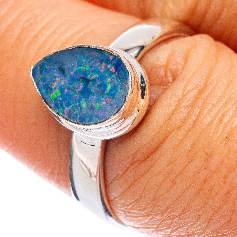 Doublet Opal Ring Size 7.5 (925 Sterling Silver) R146737
