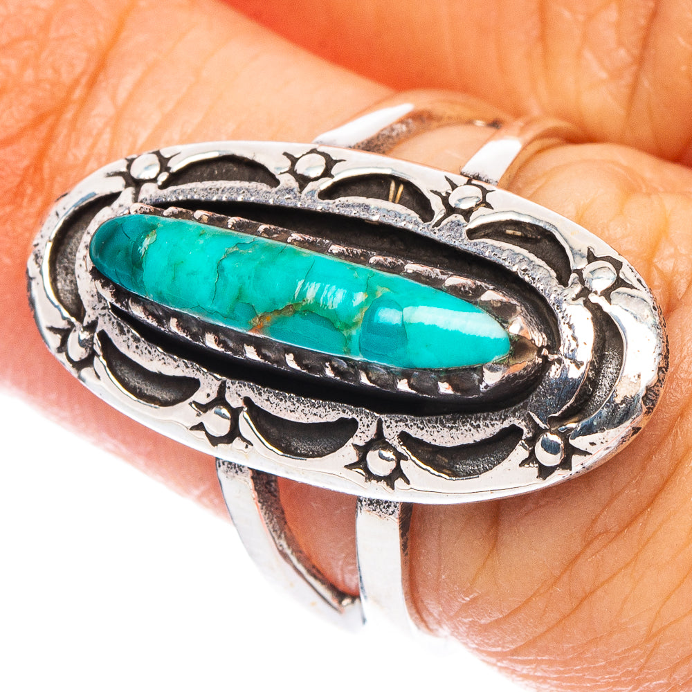 Rare Arizona Turquoise Ring Size 6.25 (925 Sterling Silver) R7272
