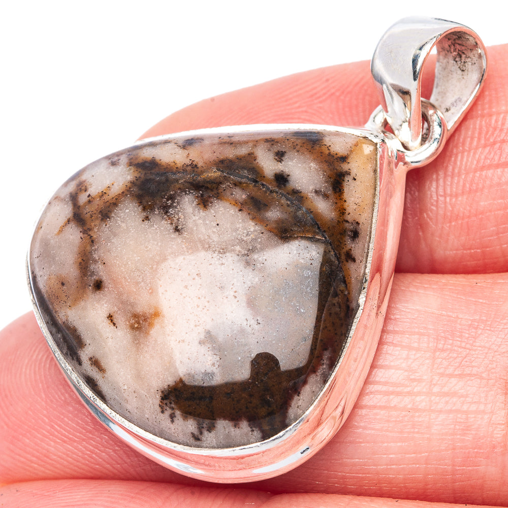 Coconut Jasper Pendant 1 1/2" (925 Sterling Silver) P40902