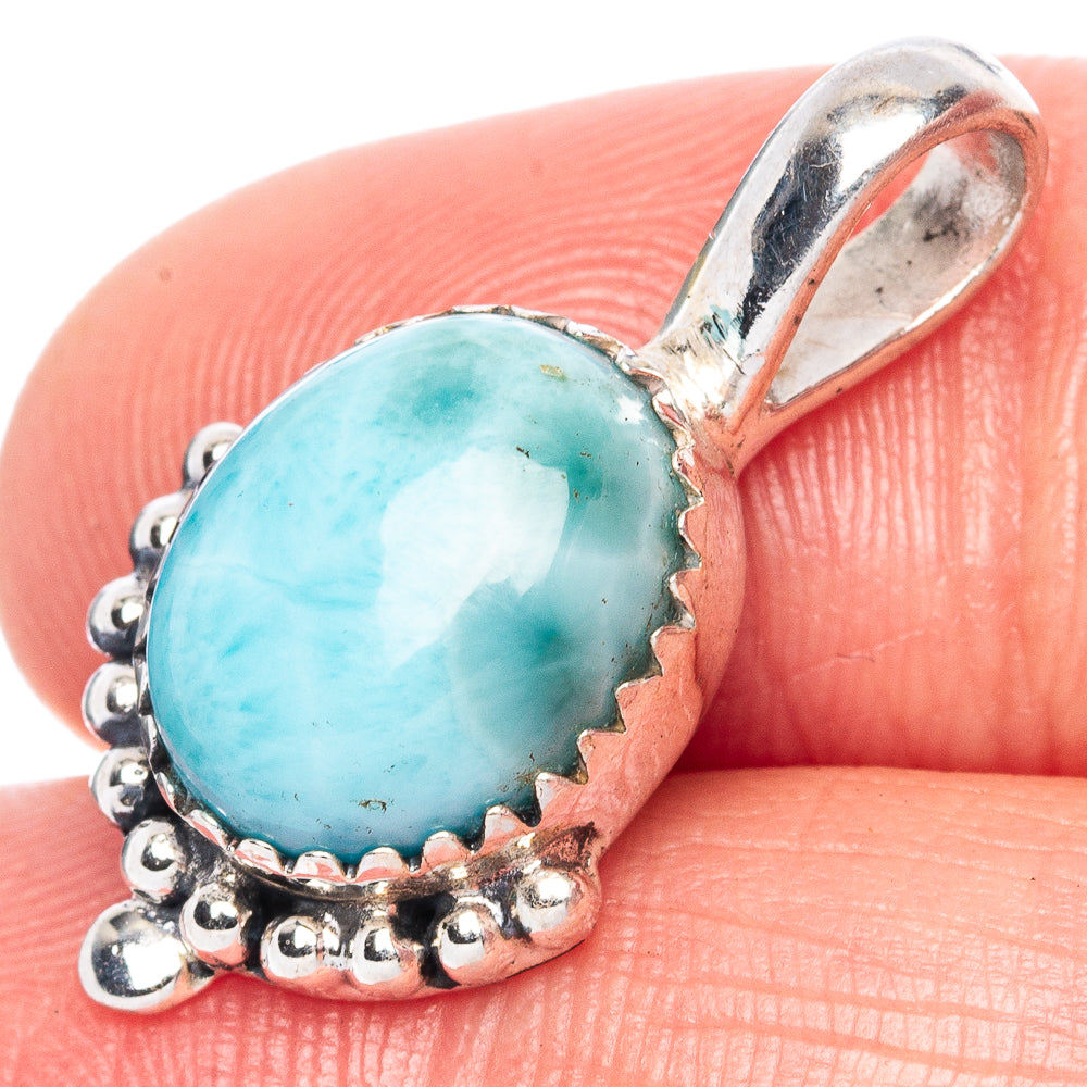 Larimar Pendant 1" (925 Sterling Silver) P41771