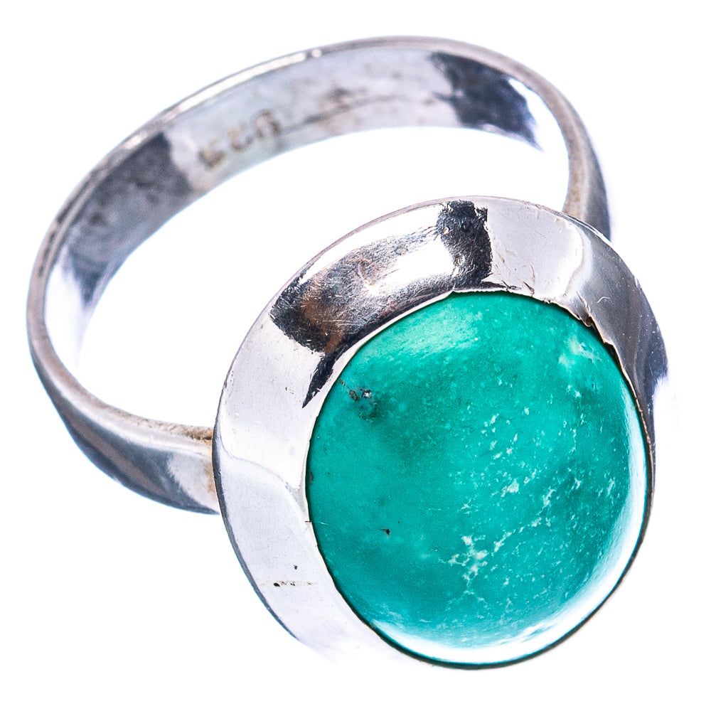 (Classic Series) Turquoise Ring Size 8.5 (.925 Sterling Silver)