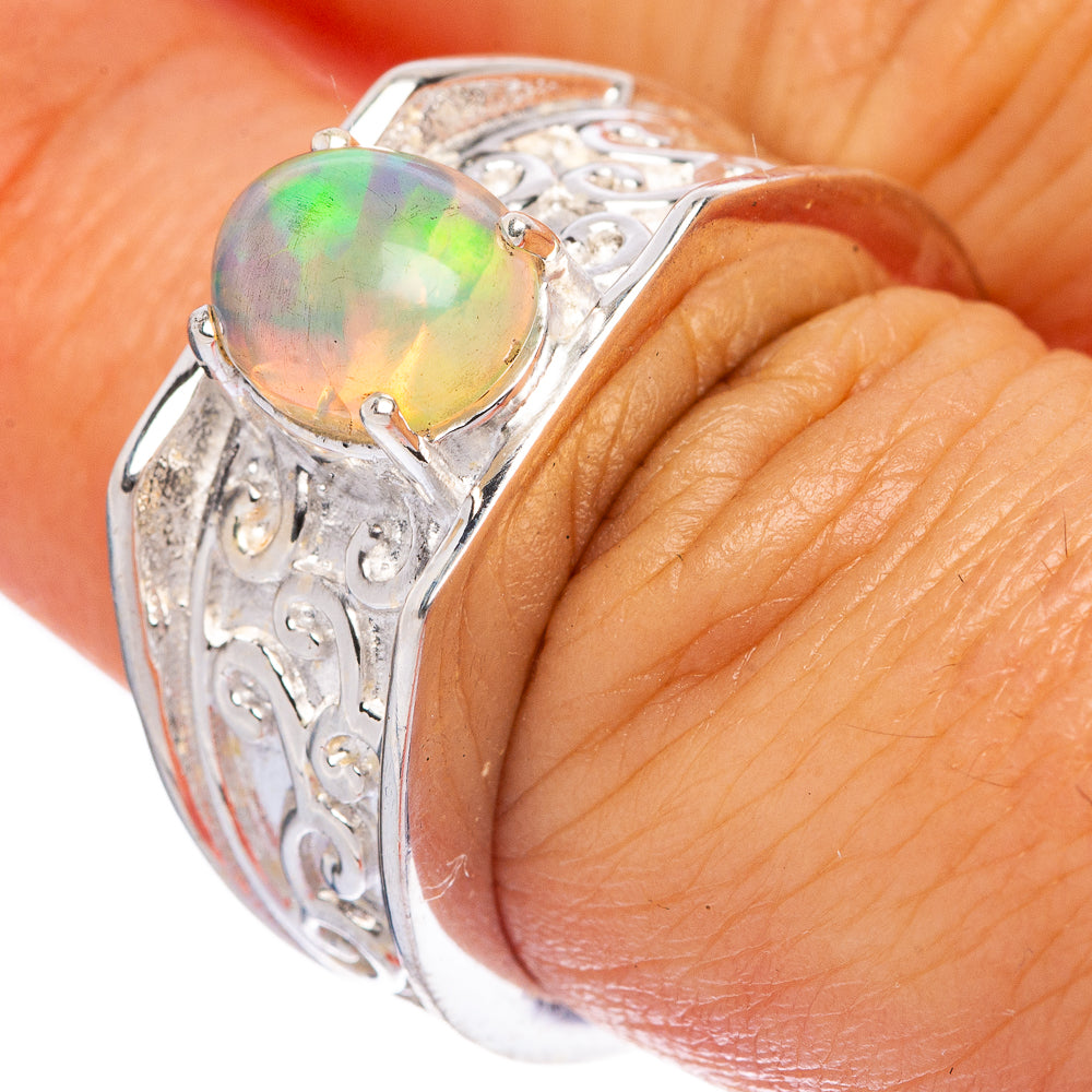 Rare Ethiopian Opal Ring Size 7 (925 Sterling Silver) R145957