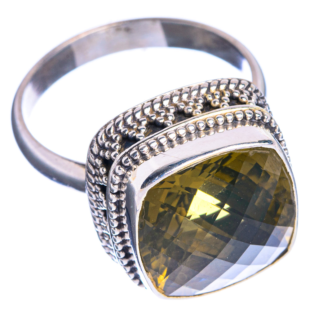 Faceted Citrine Ring Size 9.75 (925 Sterling Silver) R144283